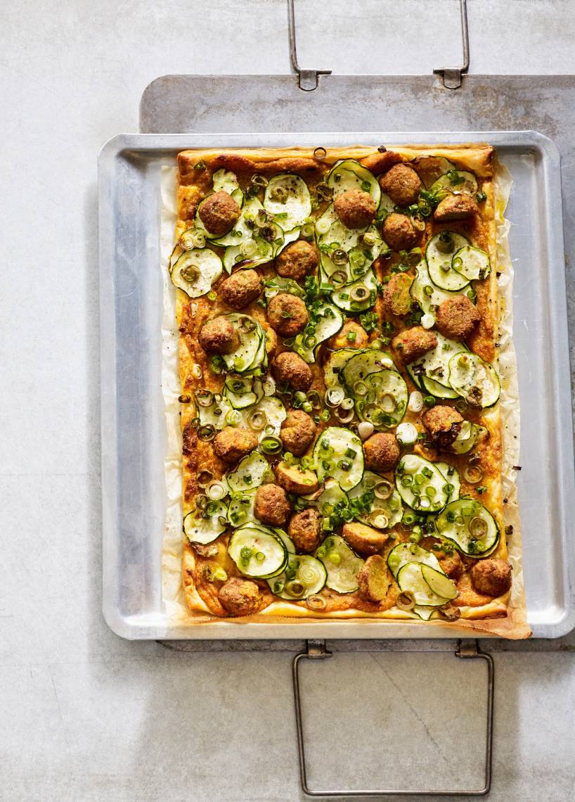 Schnelle Falafel-Blätterteig-Tarte