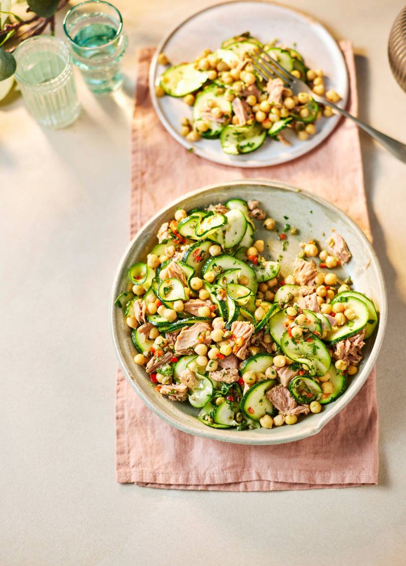 Schneller Zucchini-Thunfisch-Salat