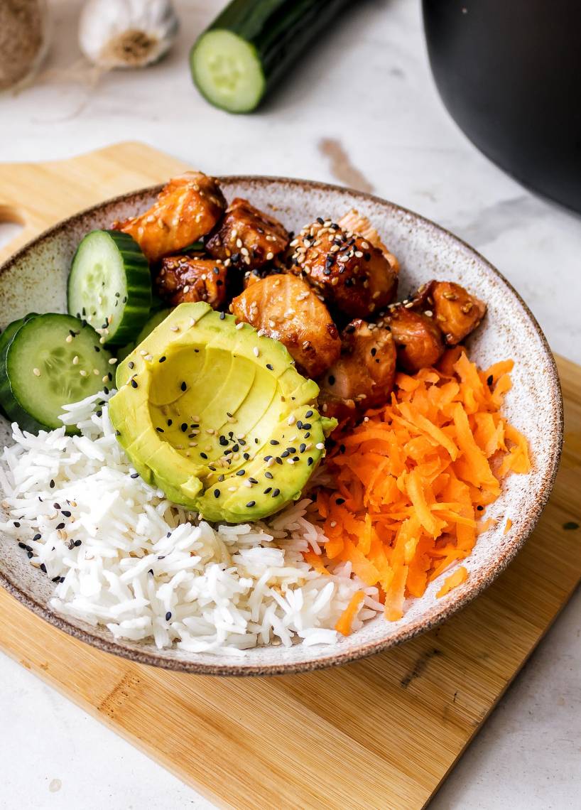 Airfryer-Lachs-Avocado-Bowl