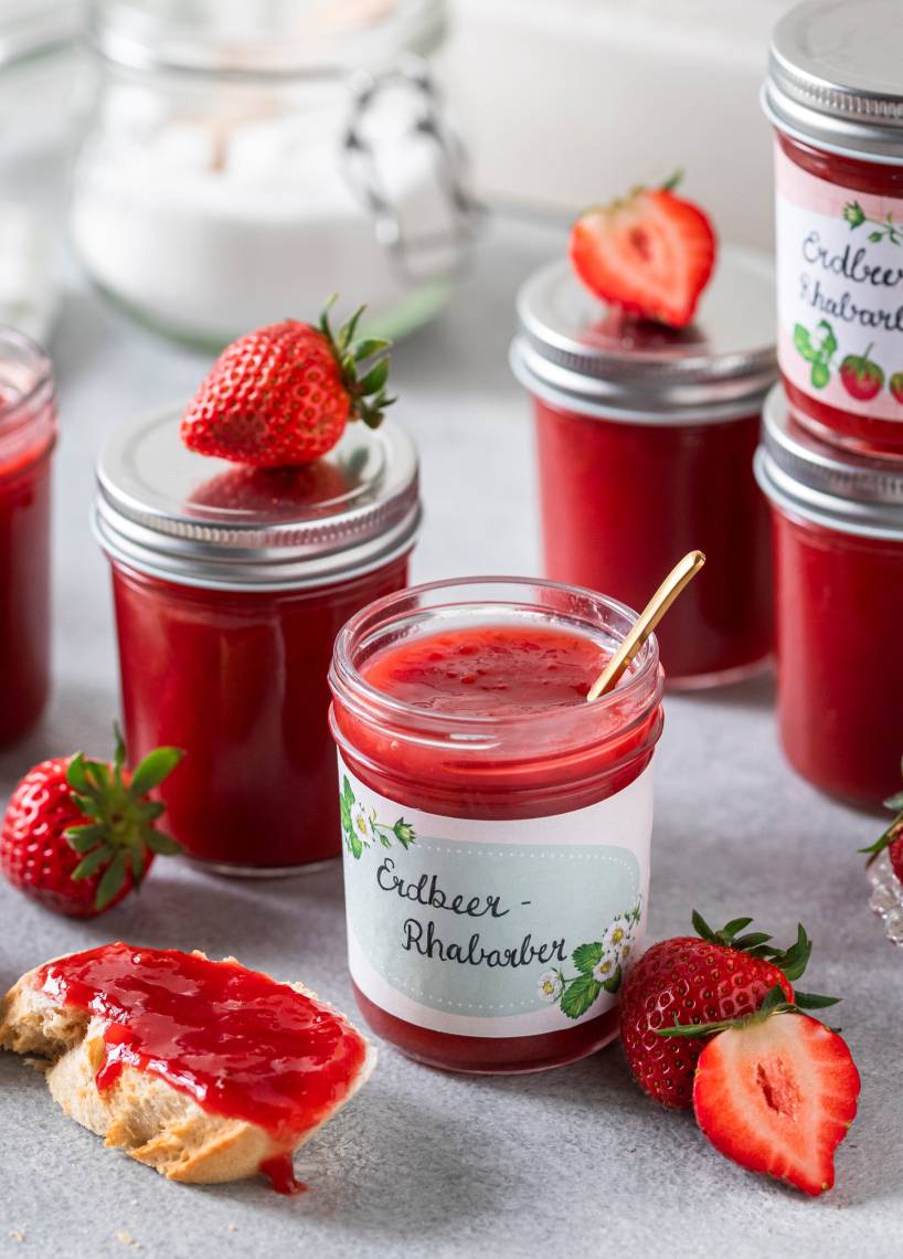 Erdbeer-Rhabarber-Marmelade
