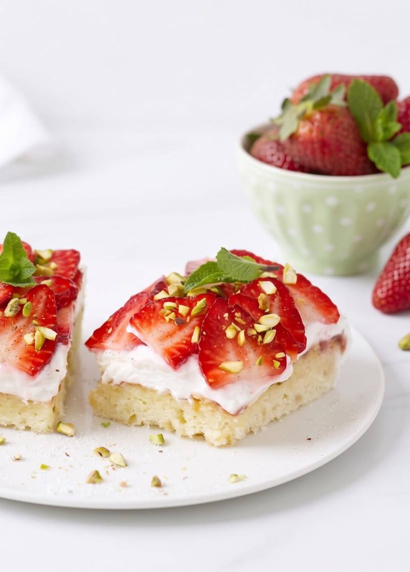 Erdbeerkuchen mit Sahnecreme