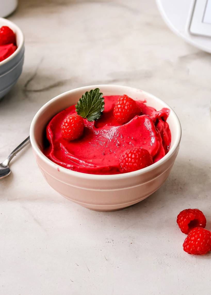 Kefir-Himbeer Eis