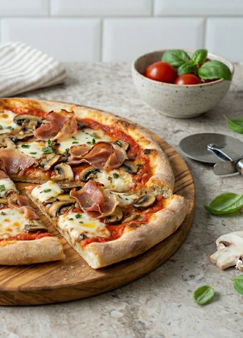 Prosciutto e Funghi Pizza