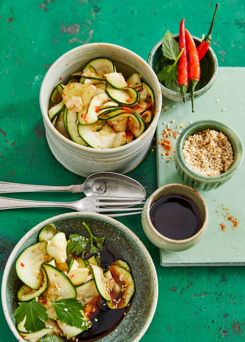 Schnelles Zucchini-Kimchi