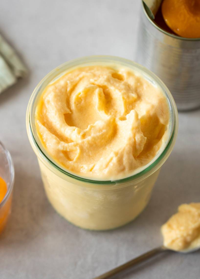 High Protein Pfirsich-Skyr-Eis