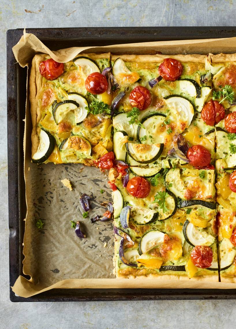 Mediterrane Tomate-Zucchini-Quiche