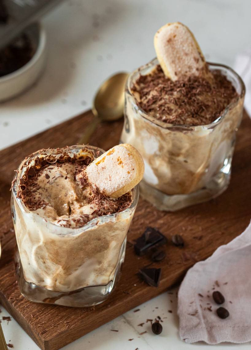 Tiramisu Eis aus 5 Zutaten