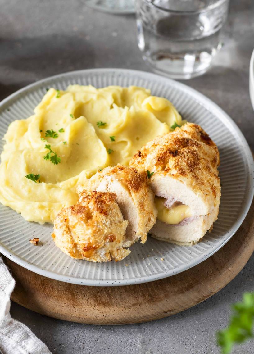 Cordon Bleu mit Kartoffelpüree