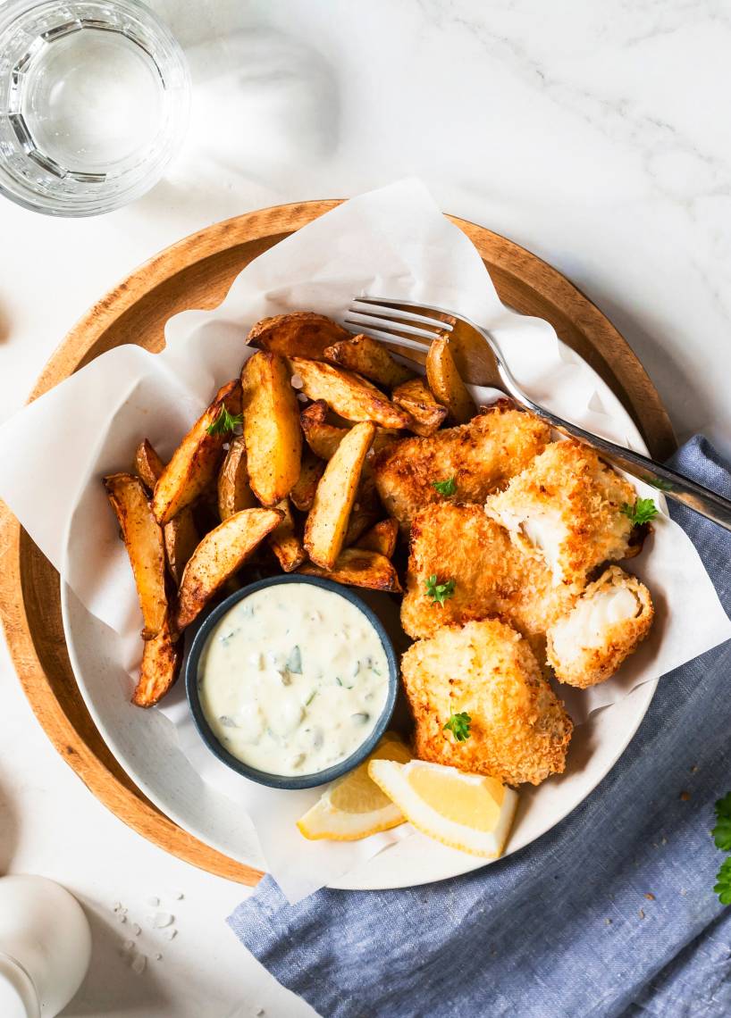 Fish & Chips mit Dip