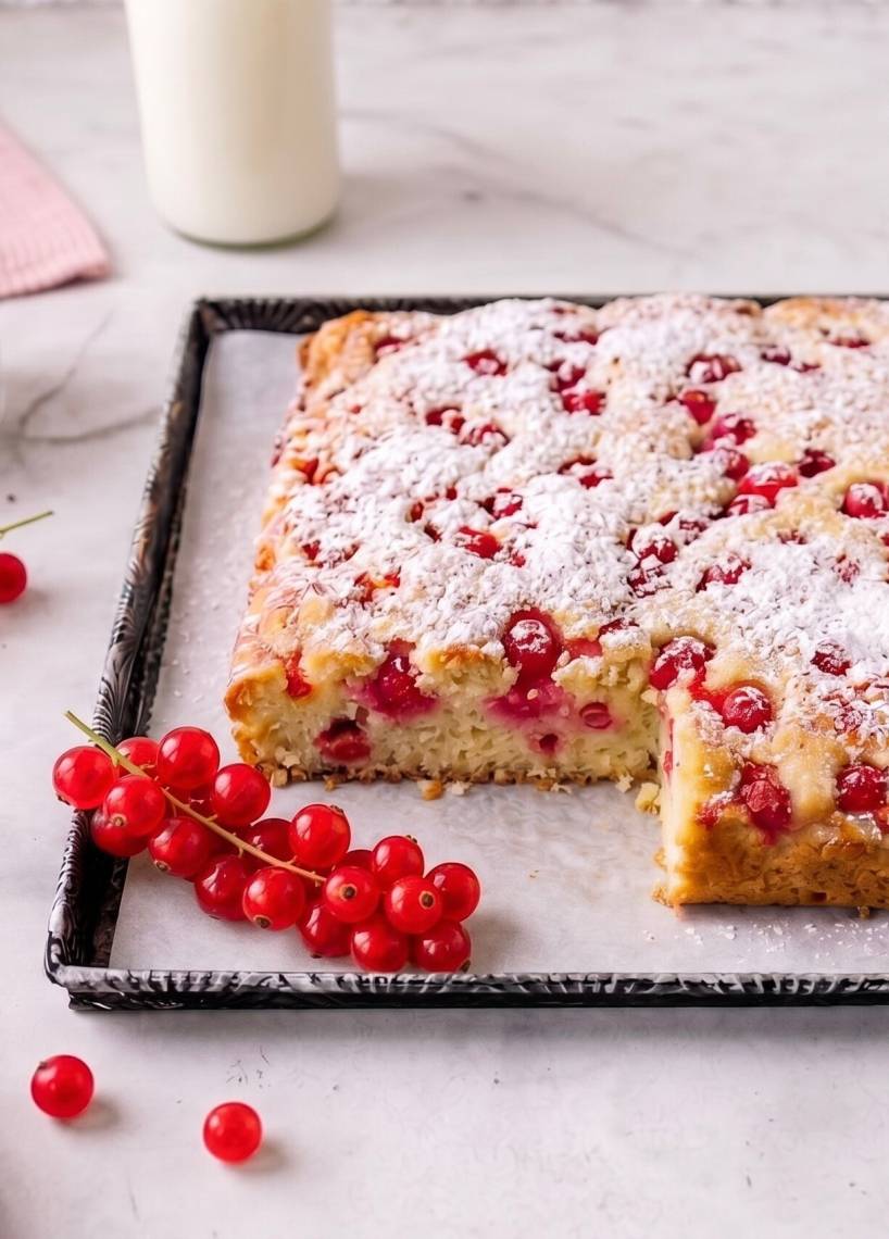 Johannisbeerkuchen vom Blech