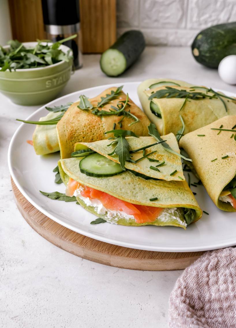 Zucchini - Pfannkuchen Wraps