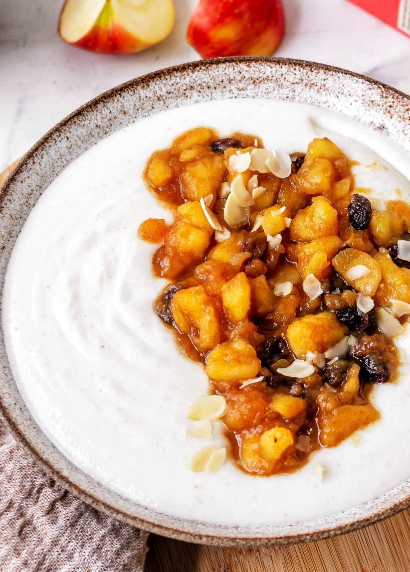 Bratapfel Protein-Grießbrei