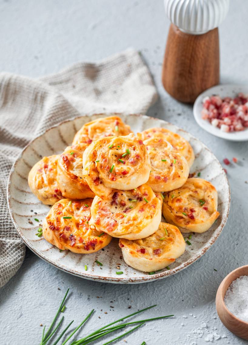 Flammkuchenschnecken