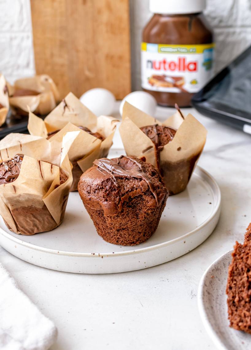 Nutella Muffins aus nur 4 Zutaten