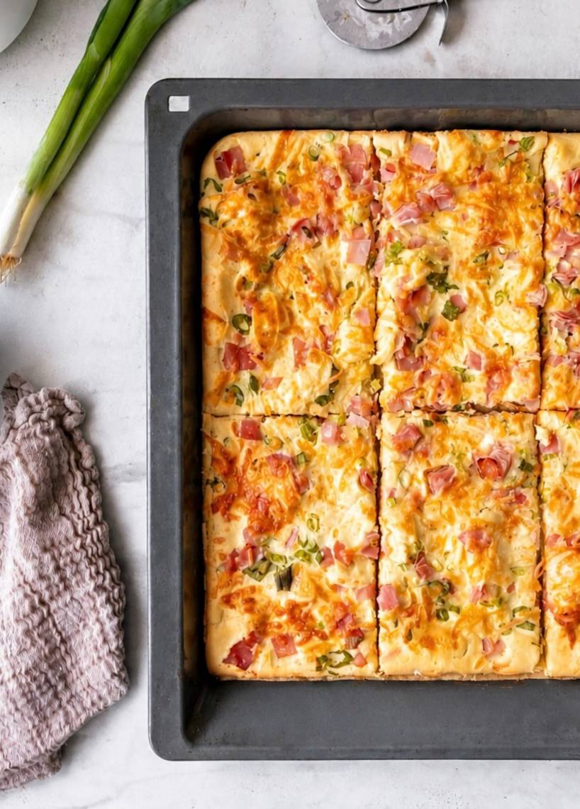 Ofenpfannkuchen Flammkuchen Style