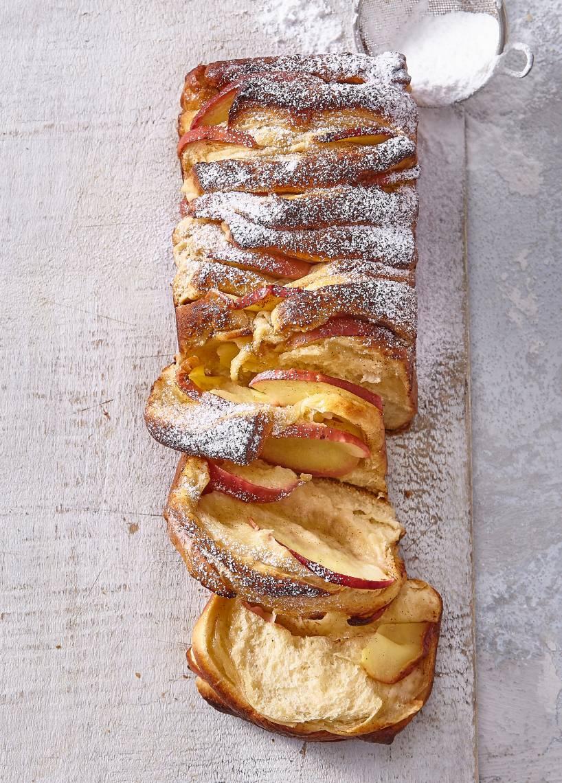 Apfel-Vanille-Zupfbrot