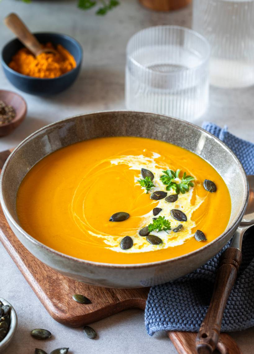 Balance-Kürbis-Linsen-Suppe