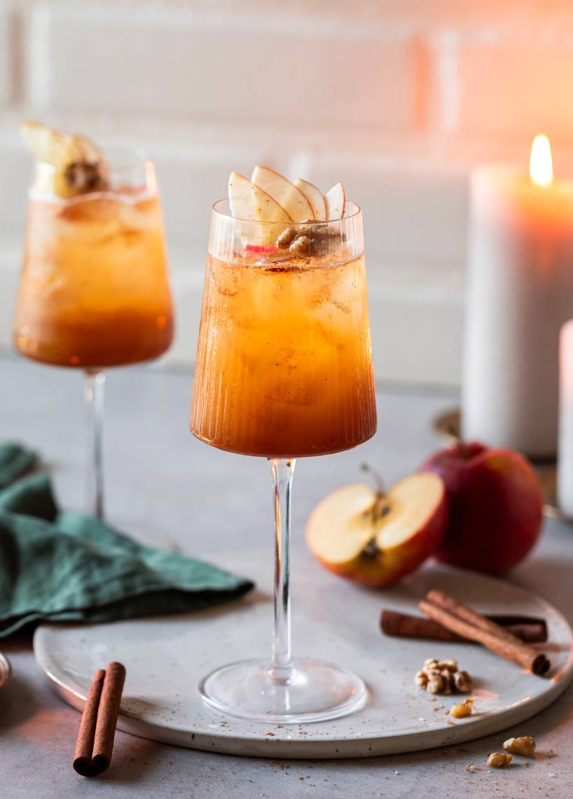 Bratapfel Spritz mit Zimt