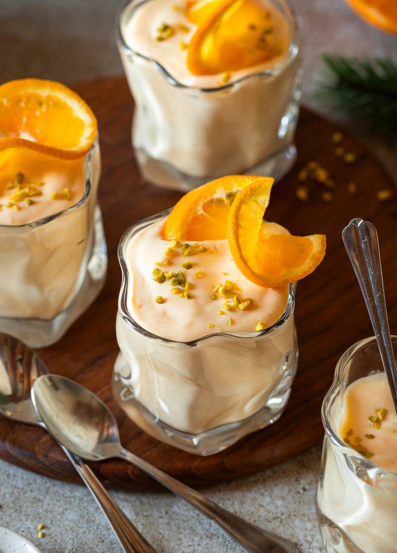 Feinste Orangenmousse aus 5 Zutaten