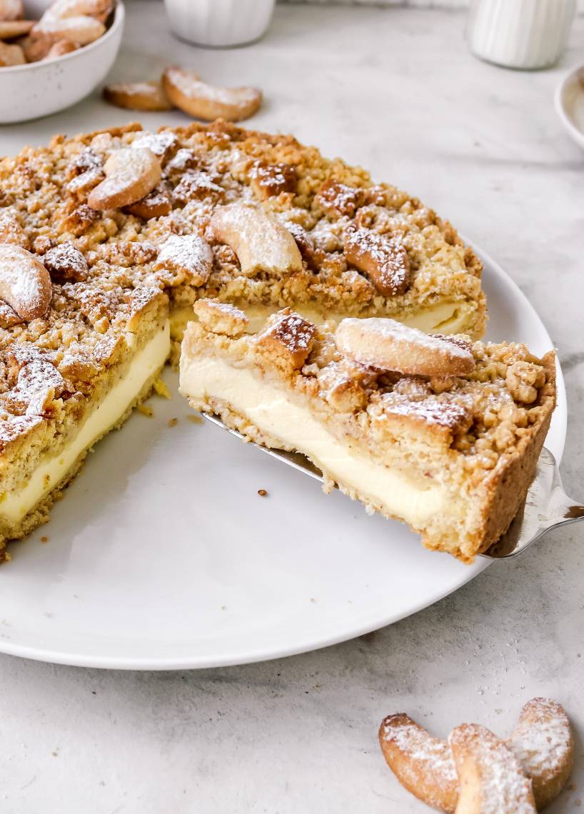 Vanillekipferl-Streuselkuchen