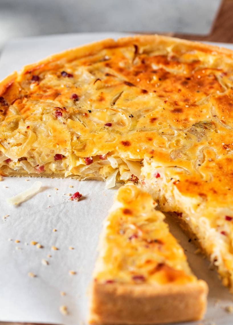 Zwiebelkuchen ohne Hefe