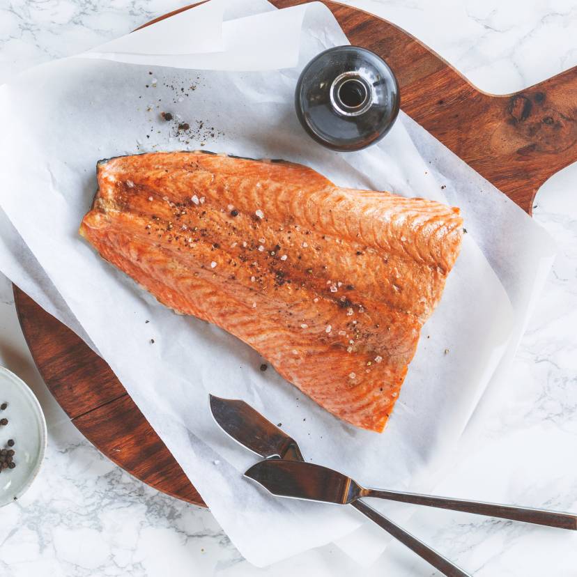 Lachs aus dem Dampfgaraufsatz