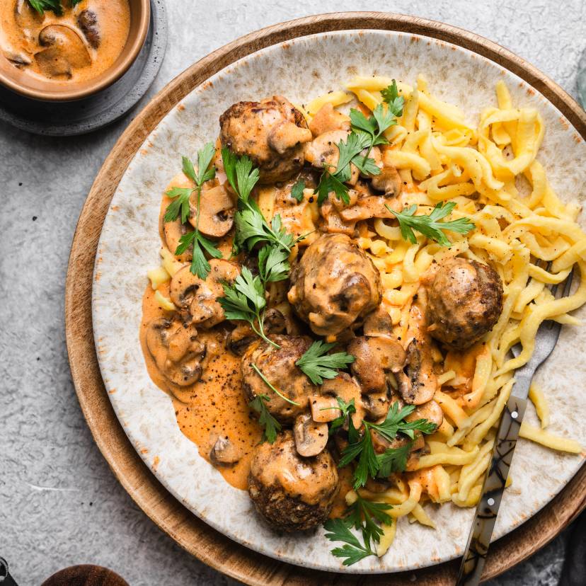 Hackbällchen Jäger‑Art All in One