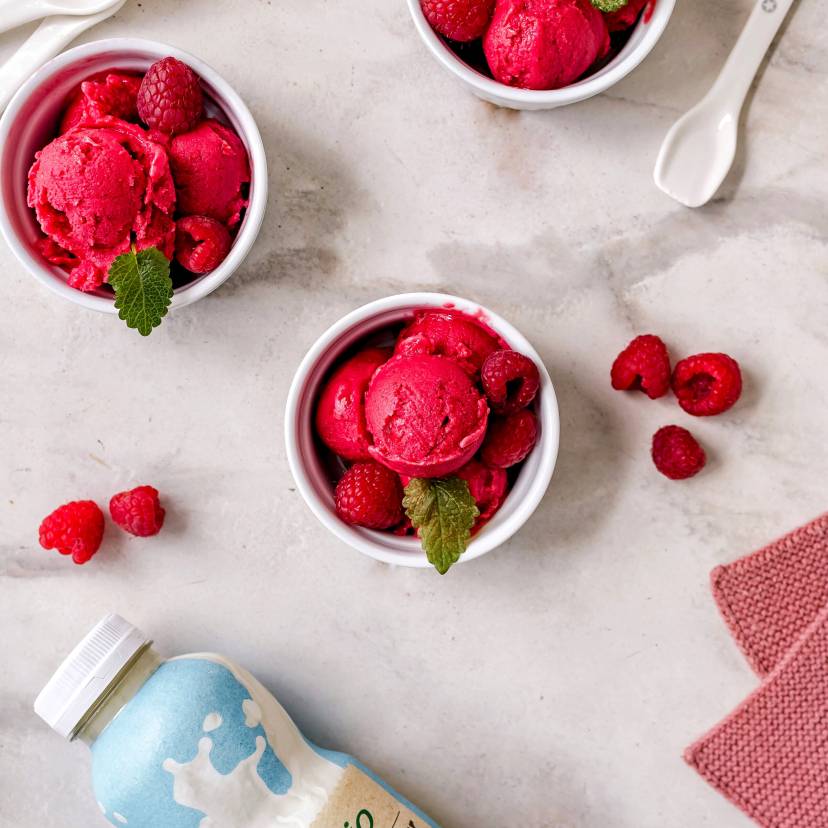 Kefir-Himbeer Eis
