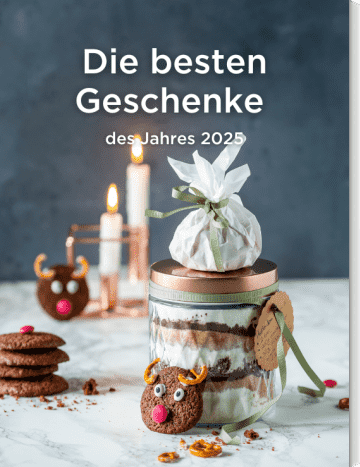 Backmischung mit Rentier-Deko 