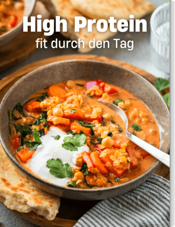 Linsencurry mit Joghurt und Petersilie