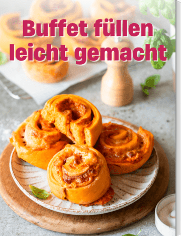 Pizzaschnecken auf einem Teller