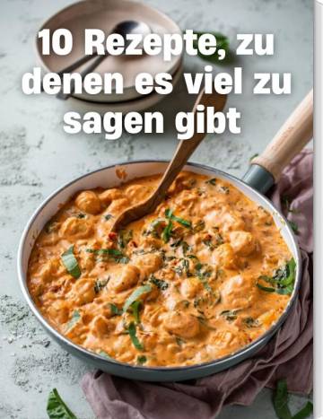 Pfanne mit Gnocchi in cremiger Soße