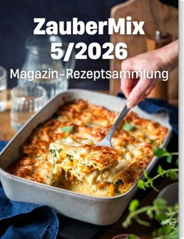 ZauberMix 5/2026, Foto: Kürbis-Lasagne in Auflaufform