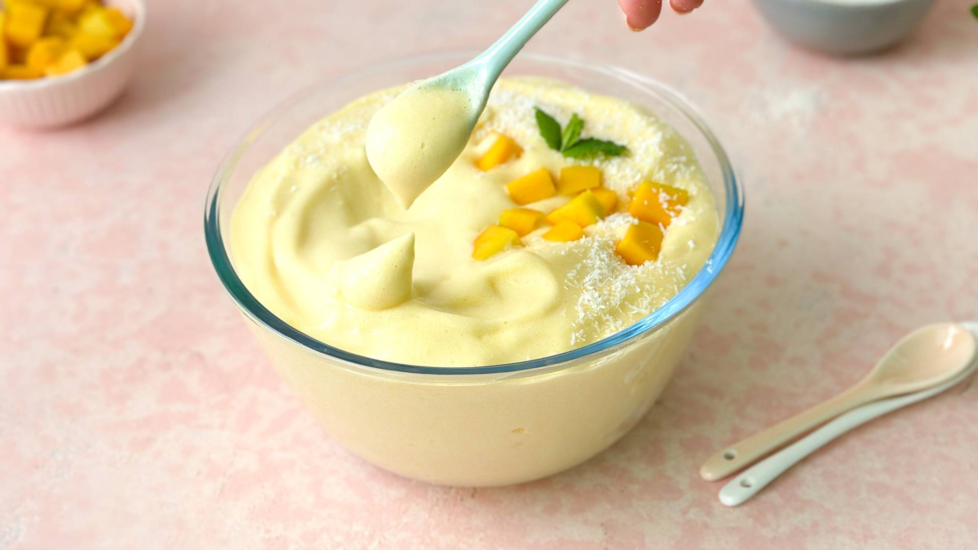 Mango-Protein-Fluff