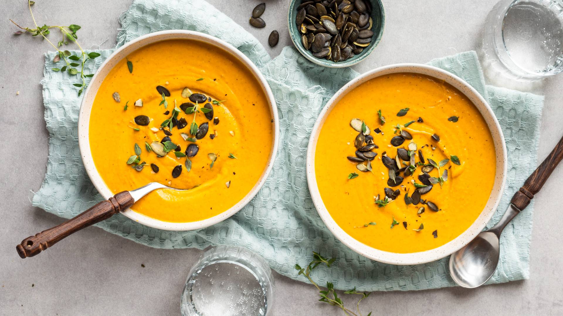 Kürbis-Feta-Suppe