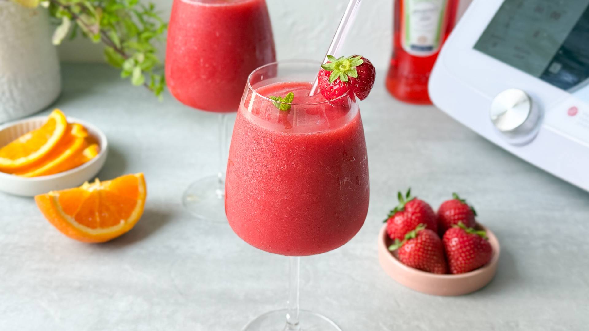 Frozen Erdbeer Aperol
